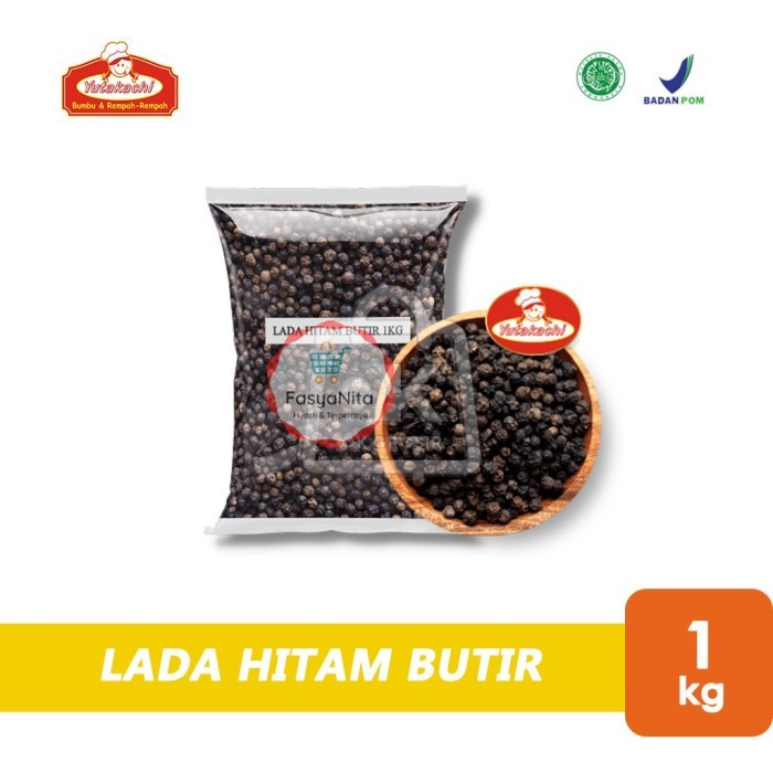 

Lada Hitam Butir Yutakachi Merica Hitam Utuh Whole Blackpepper (1 Kg) - FasyAnita Mart Denpasar