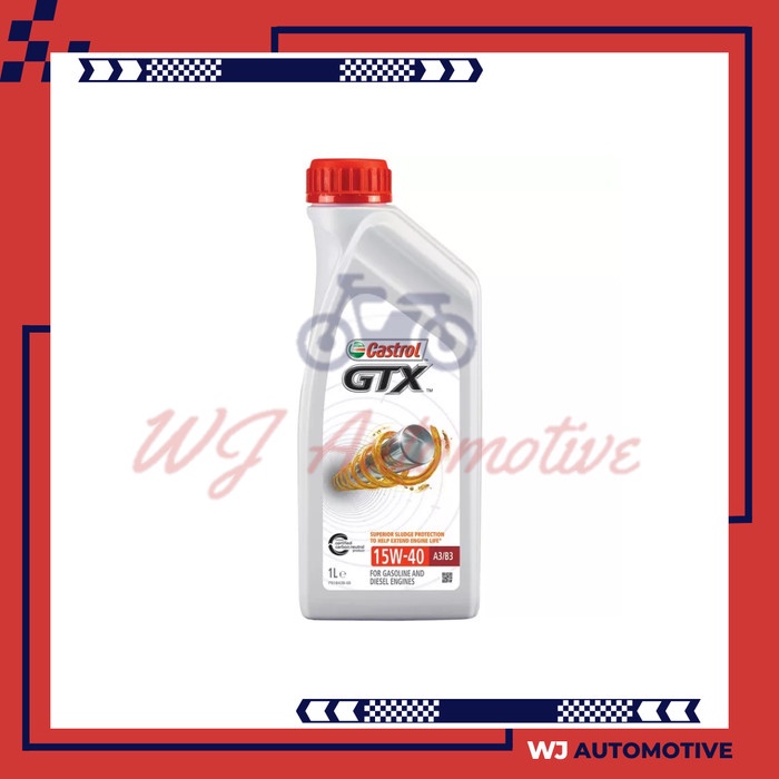 Castrol GTX 15W40 1 Liter Oli Mobil Mesin Bensin GT X 15W 40 1Liter