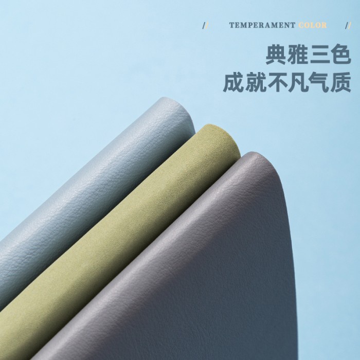 

Deli Leather Cover Notebook/Buku Catatan Cover Kulit A5 80Lembar 22297 - Biru