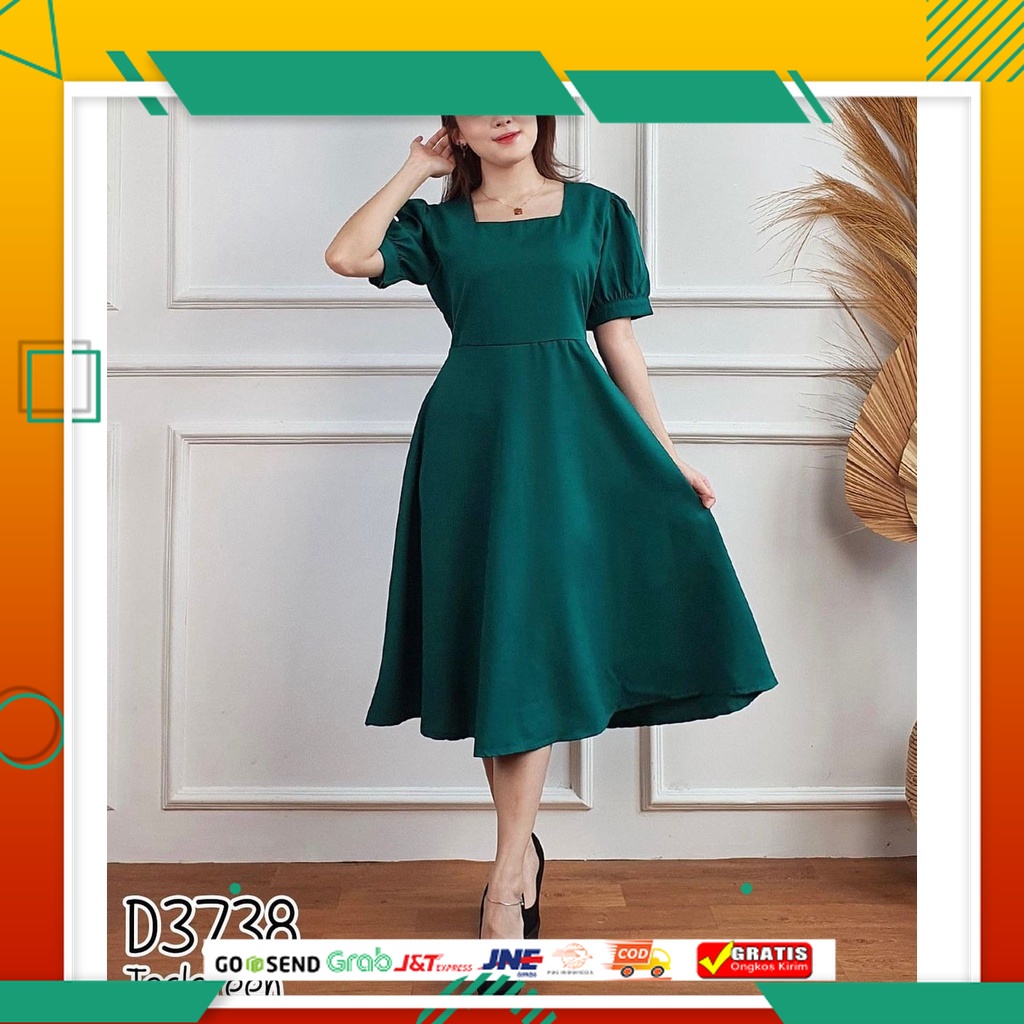 DRESS GAUN PESTA MODEL BARU /Basic id fashion Dres wanita gisella / Gaun pesta wanita / Dres elegant