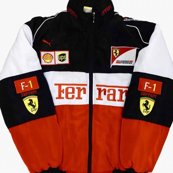 FERRARI F1 RACING JACKET - Hitam, L