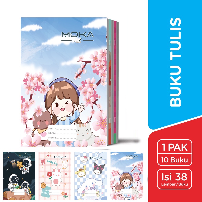

1 PACK ISI 10PCS BUKU TULIS SEKOLAH A5 ISI 38 LEMBAR MOTIF KARTUN RANDOM UNTUK LAKI-LAKI & PEREMPUAN
