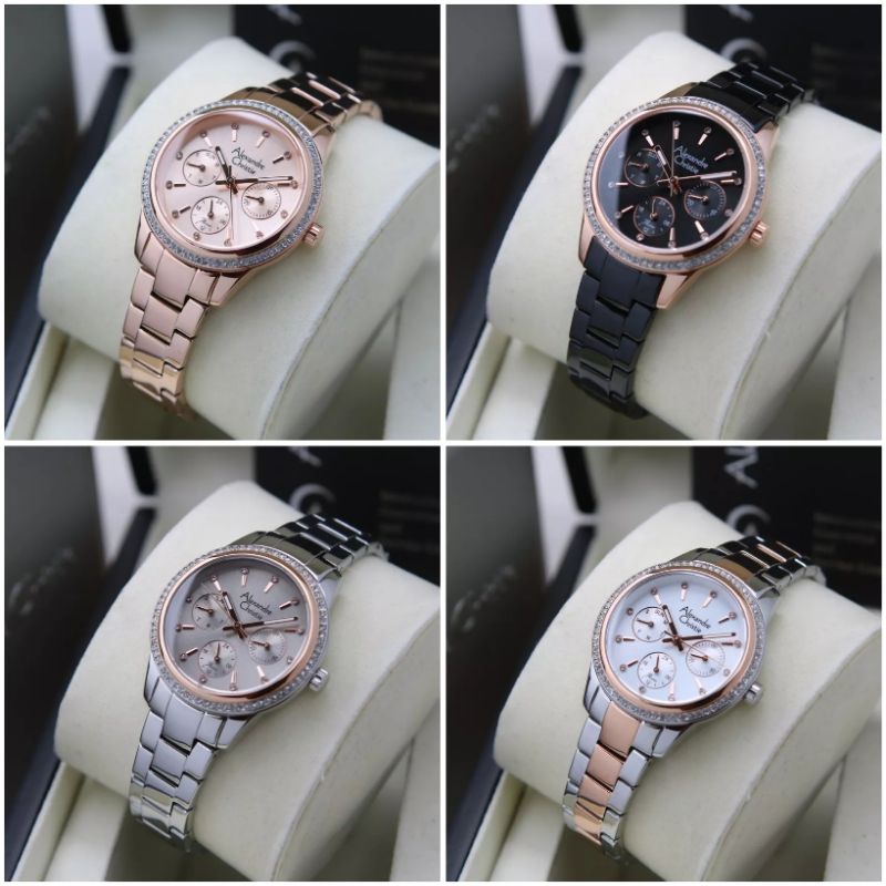 ALEXANDRE CHRISTIE WANITA 2A62 JAM TANGAN WANITA ORIGINAL