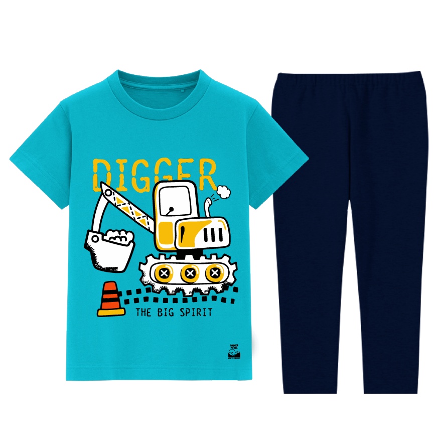 Naked & Free Baju Main Transportation Vehicle Series Digger Untuk Anak Usia 2-8 Tahun