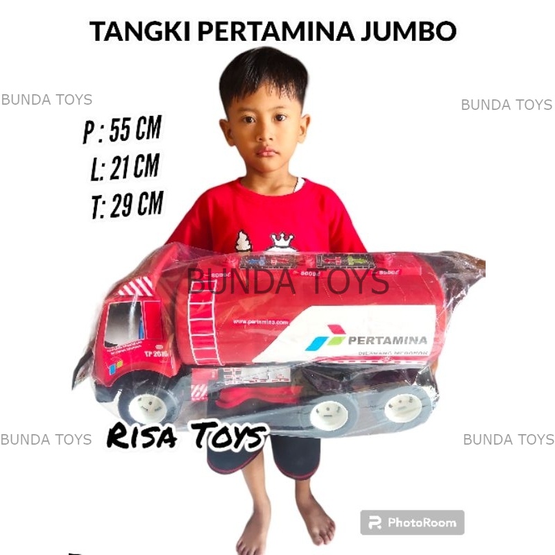 UKURAN JUMBO TRUK TANGKI PERTAMINA/MAINAN ANAK EDKATIF MOBIL PERTAMINA