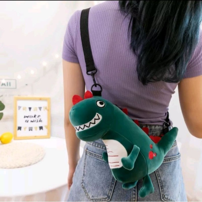 Tas Tirex Dinosaurus Slempang Tas Boneka Dinosaurus Tirex