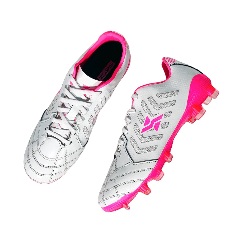 Zars Sepatu Sepakbola Evo Infinity White Pink FG Original Soccer Bola Kaki