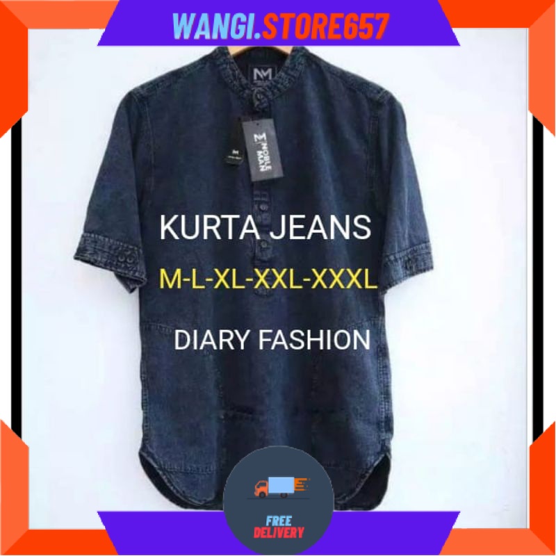 BAJU MUSLIM PRIA LAKI" BAPAK" BIGSIZE MOTIF BARU POLOS WARNA / (JUMBO M-L-XL-XXL-XXXL)Baju Atasan Ko