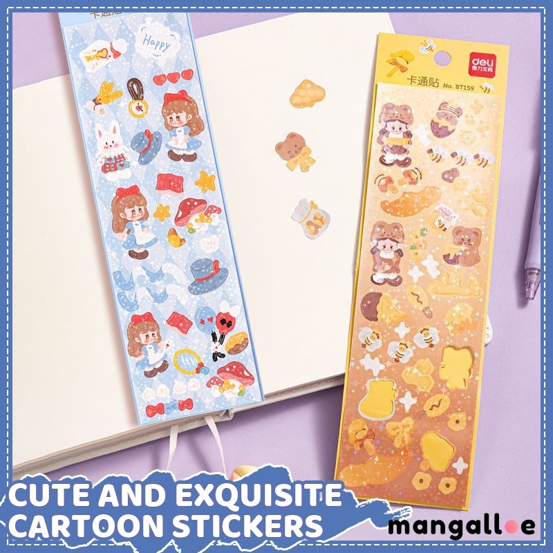 

Stiker Kartun Lucu Kreatif Stiker Dekorasi Buku Catatan Siswa - MG