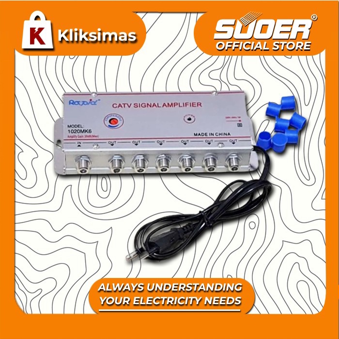 BOOSTER CATV AMPLIFIER JMA-1020 MK6 6WAY