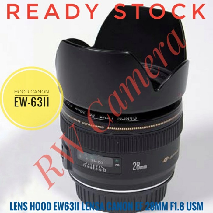 Lens Hood EW63ii Lensa Canon EF 28mm 28 MM F1.8 USM EW-63ii 28-105mm