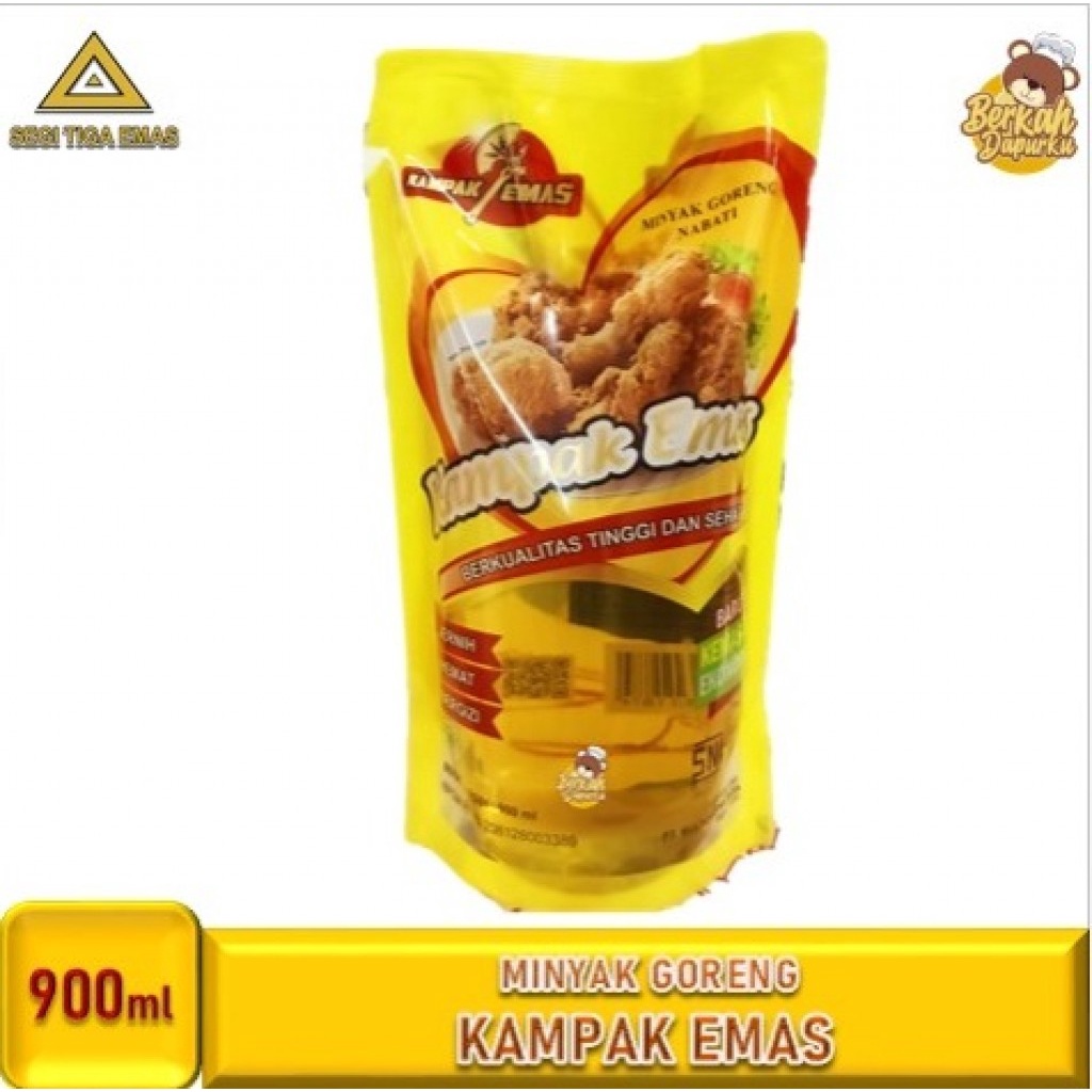 

Minyak Goreng Kampak Emas 900ml Pouch Minyak Goreng MURAH