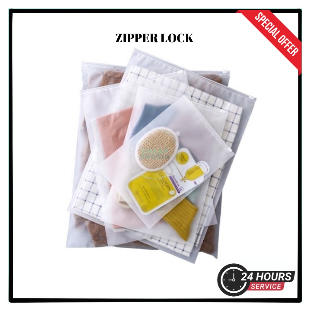 ZIPPER LOCK BERMACAM VARIASI AC04 STORAGE BAG TRAVEL | COD Makassar