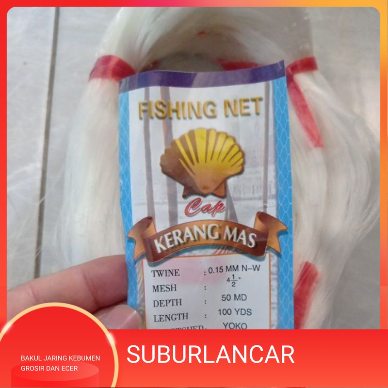 JARING IKAN 4½ inchi 0.15 50md/100yds yoko Jaring ikan murah pukat ikan jaring ikan senar