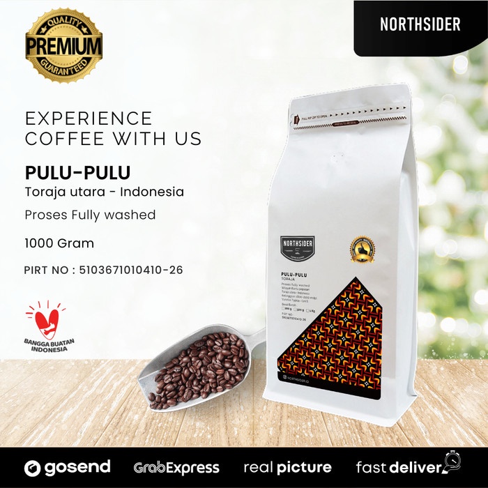 

Kopi Arabika Toraja Pulu-Pulu Fully washed - 1Kg Northsider Coffee