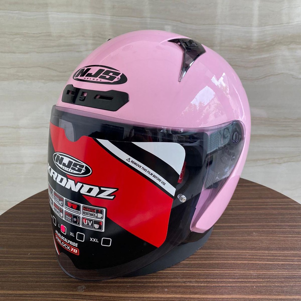 Helm NJS KRONOZ - Pink Glossy Motorcycle