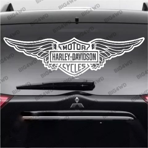 

TERLARIS STICKER DECAL HARLEY WING CUTTING STICKER DEKORASI STIKER KACA MOBIL - WING