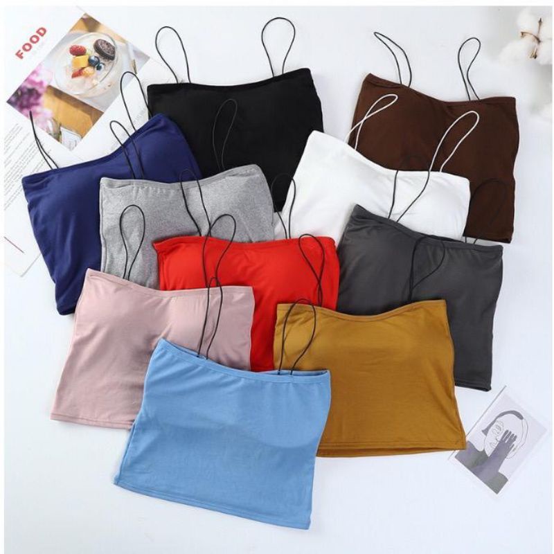Bra Tank Top Bra Kaos Bra Sport Bra Fashion Bra Tanpa Kawat #11