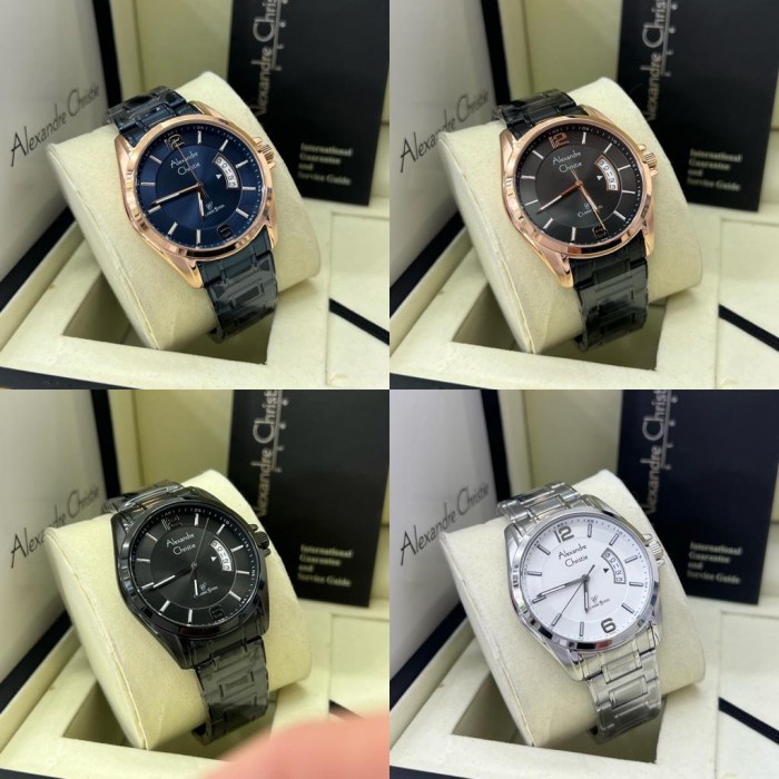 Jam Tangan Pria Wanita Alexandre Christie 8684 Original Couple