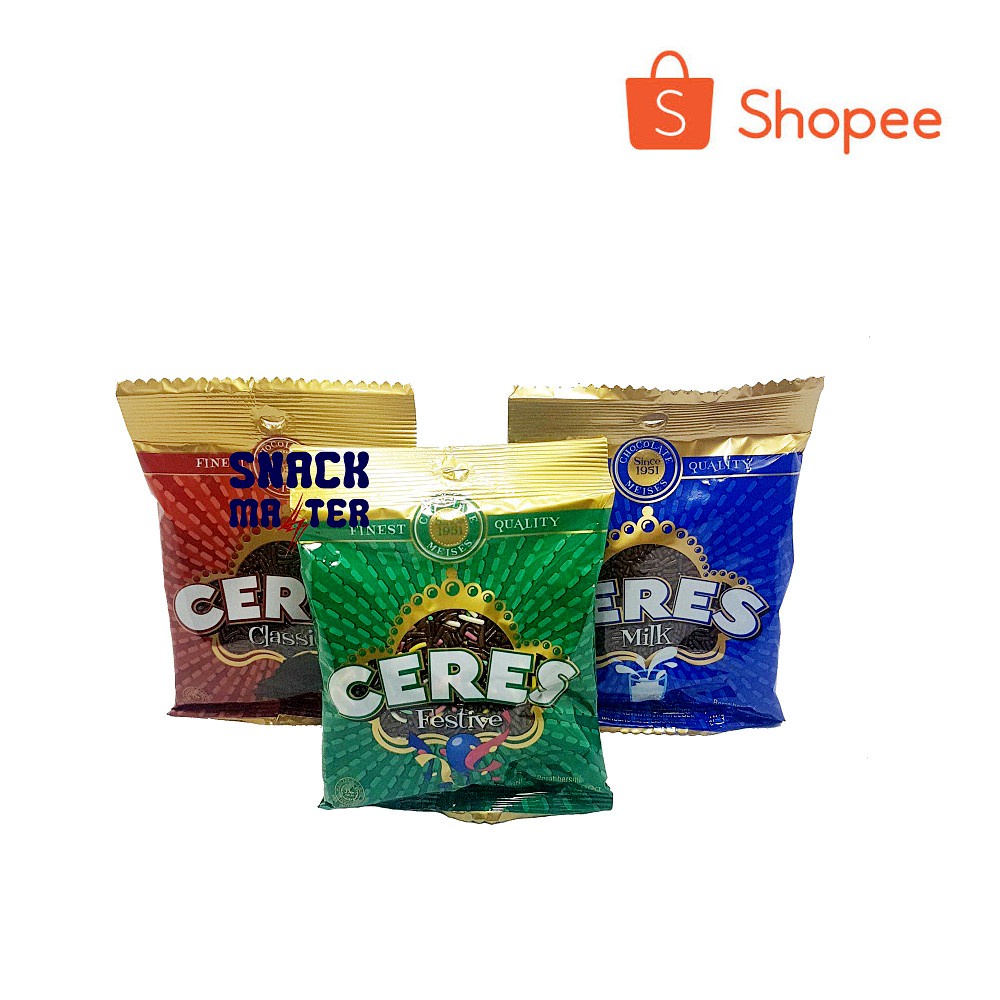 

Hagelslag Ceres Cokelat Meises - Netto 90g.