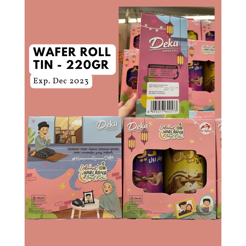 

[mamisha] Deka Wafer Roll Tin 220gr