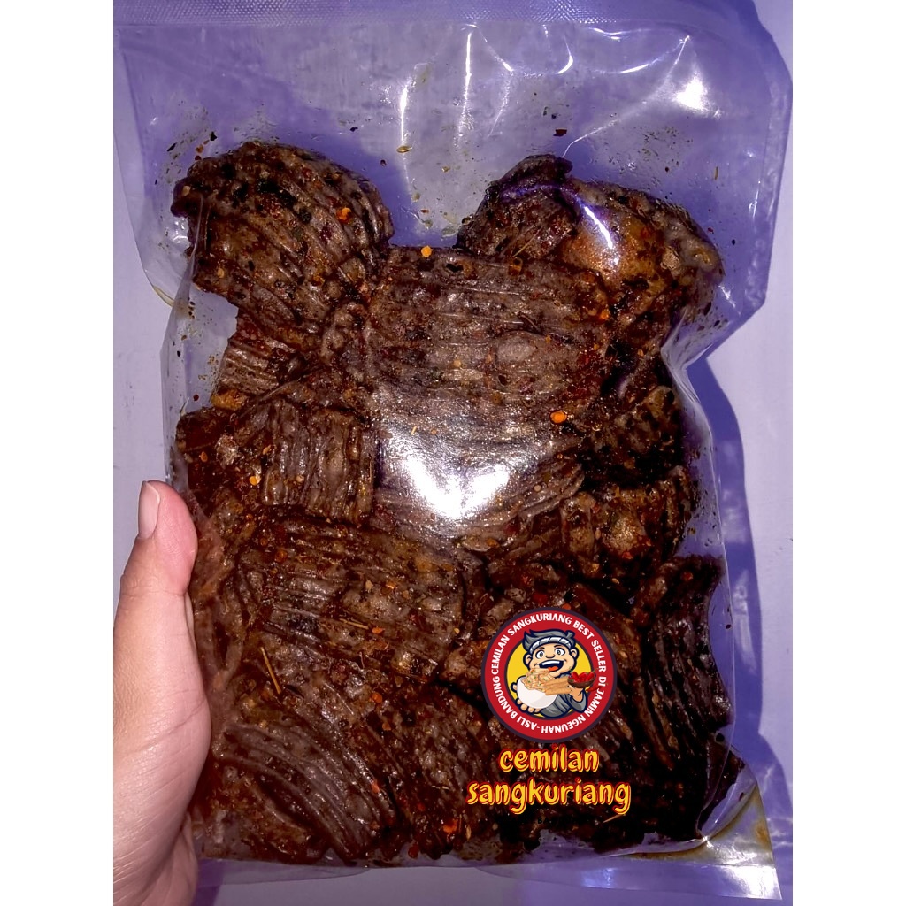 

Krupuk jengkol viral extra pedas mantul 500gram -AGEN SNACK