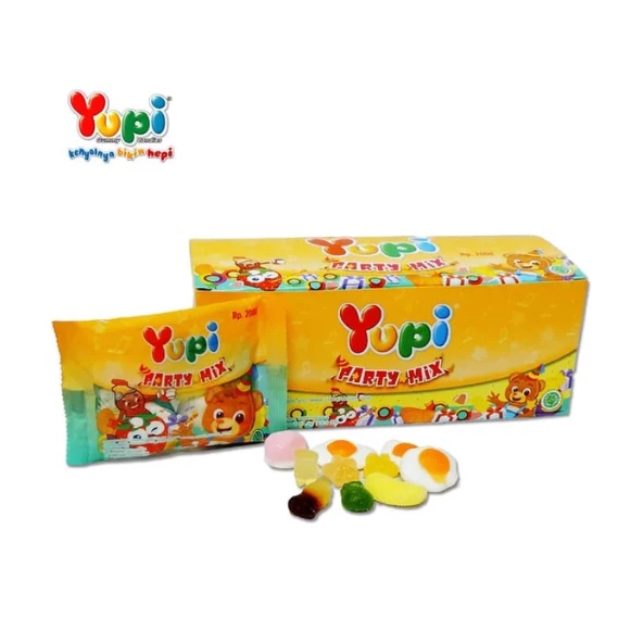 

Yupi Party Mix 12pcs x 32 gram #RIZKYGROSIR#