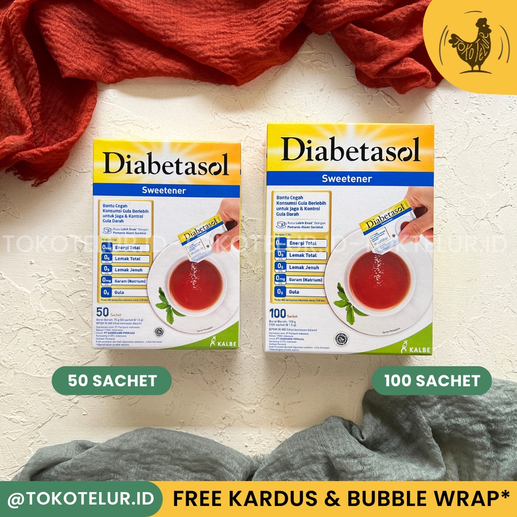 

DIABETASOL - Sweetener 0 No Calories | Pemanis Pengganti Gula