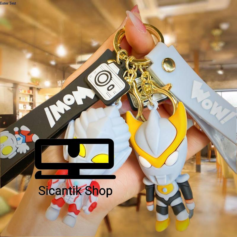 Gantungan Kunci Ultraman Gantungan Kunci tas sekolah Anak Gantungan Kunci Mobil atau Motor Accessori