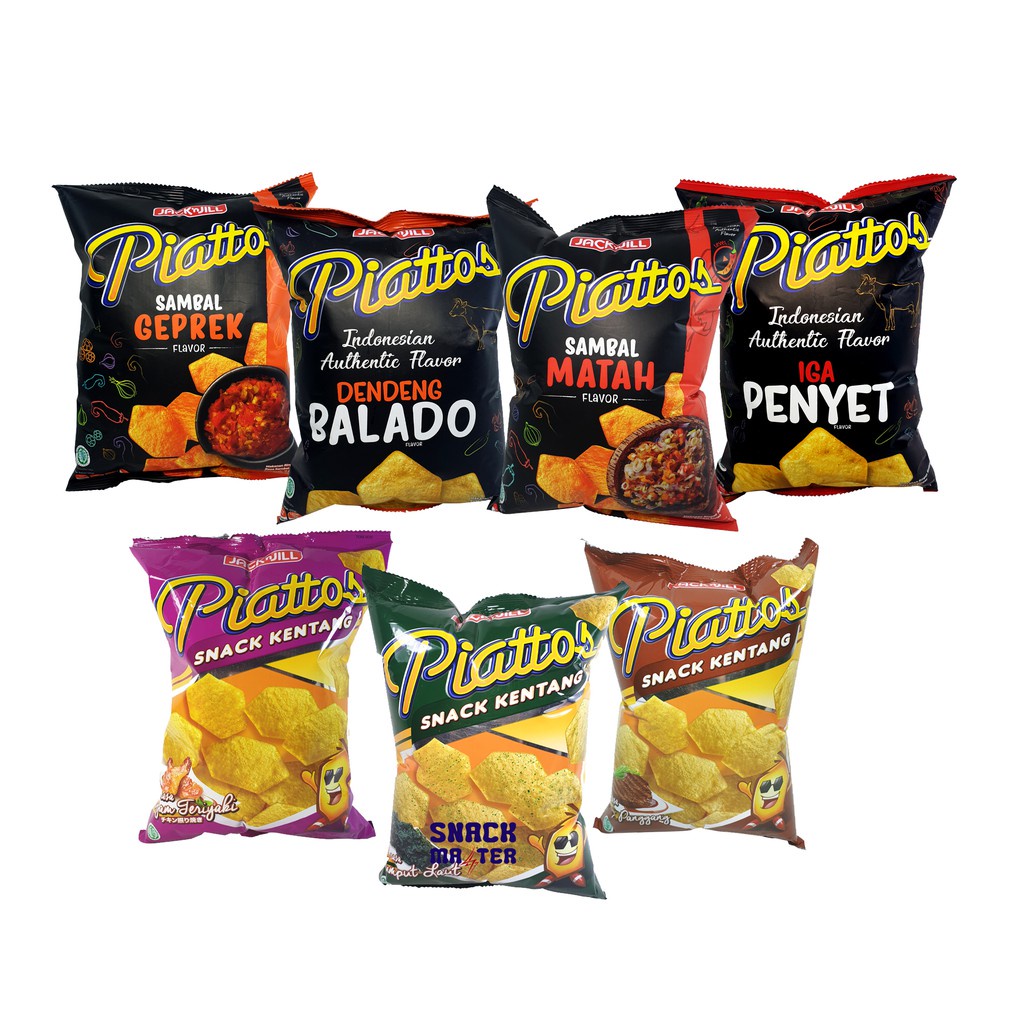 Safirablooms Piattos Snack Kentang Jack N Jill Jumbo - Netto 68Gr