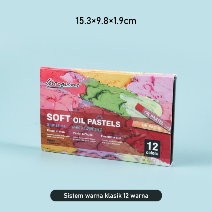 

Giorgione Krayon set Warna Cerah Crayon Lembut Art Set - 12PCS