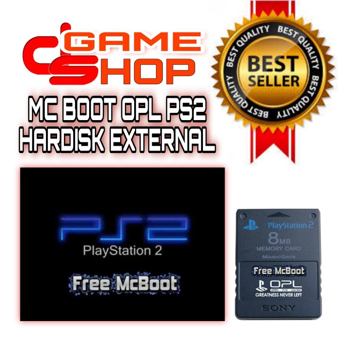 MC BOOT OPL HARDISK EXTERNAL PS2 SEMUA SERI PLAYSTATION 2 FAT SLIM - SERI 9x