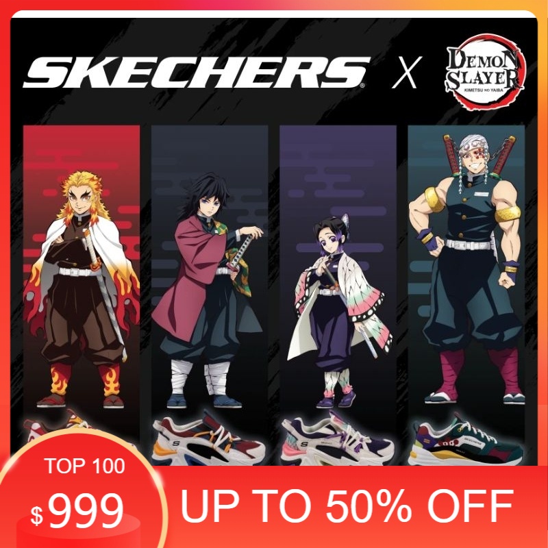 AKSESORIS COSPLAY/ OFFICIAL SKECHERS X DEMON SLAYER ORIGINAL