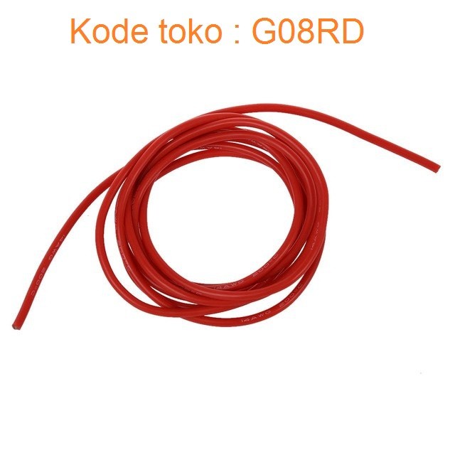 Kabel Silikon Silicone silicon 14AWG 14 awg Lipo RC Battery Flexible - MERAH 1CM MJ27