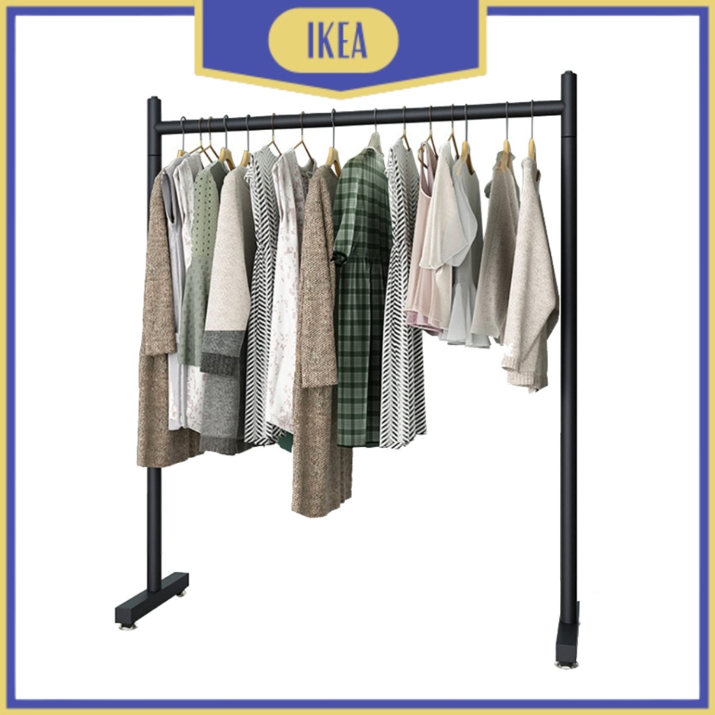 IKEA Rak Gantungan Baju Stand Hanger Baju Rak Serbaguna Full Besi Simple