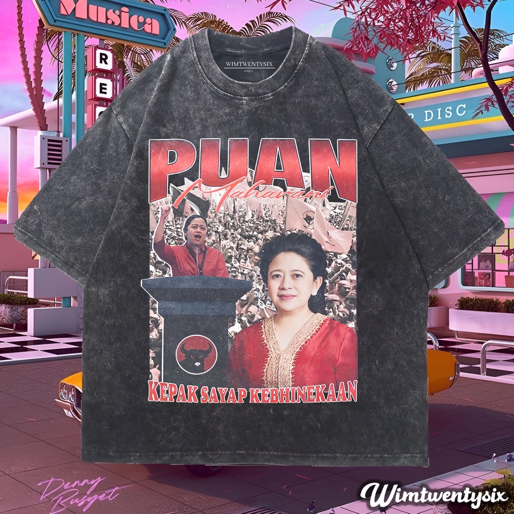 Wimtwentysix “puan maharani” kaos oversized washing | vintage tee