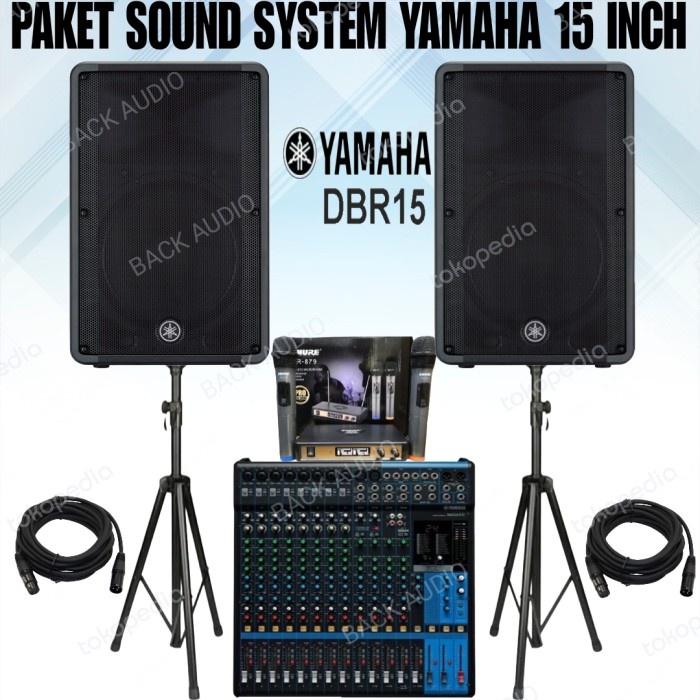 DISTRIBUTOR PAKET SOUND SPEAKER YAMAHA DBR 15 AKTIF SOUND INDOOR DAN OUTDOOR MUSIC