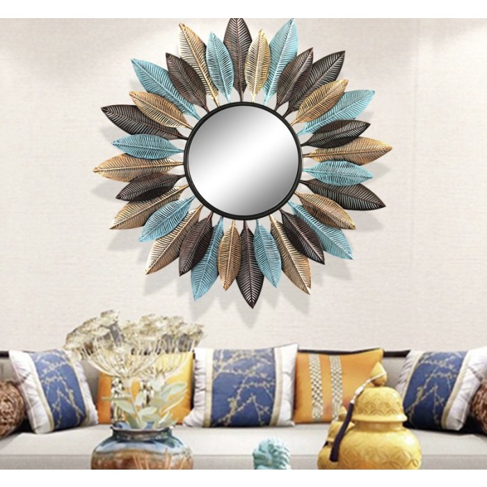 Wall Decor WallDecor Jam Dinding Lukisan Cermin Bingkai Dekorasi Rumah Dinding Metal Aestetik Aestetic Besar Jumbo Clai