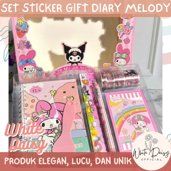 

MURAH- Set sticker gift diary jurnal premium sweet snack travel hadiah anak- 1.2.23