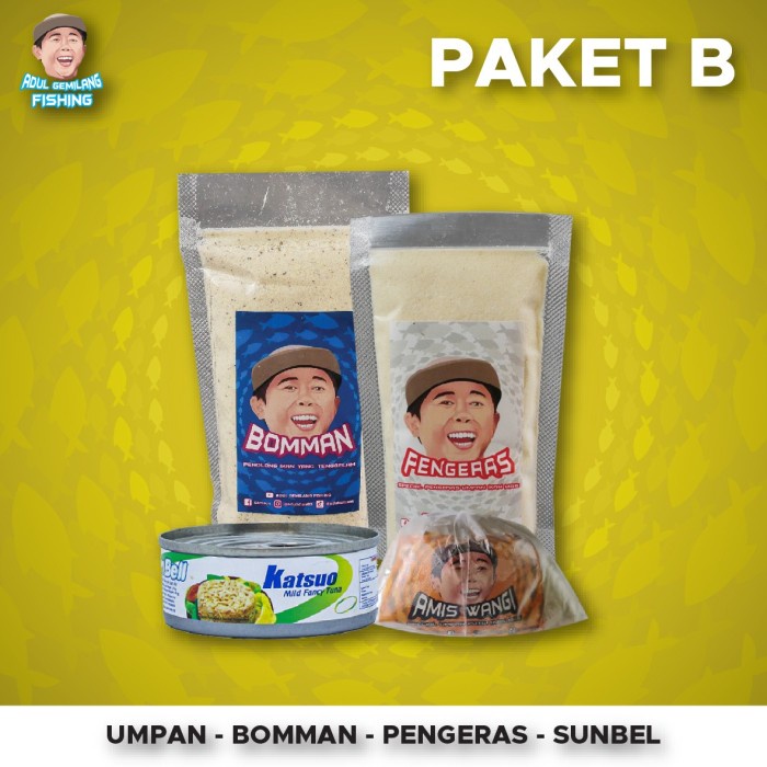 Paketan Umpan Amis wangi + Sunbel Adul Gemilang Fishing