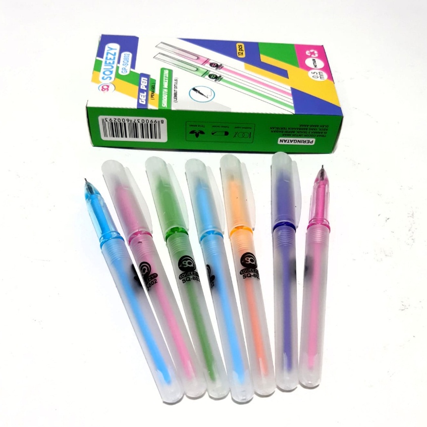 

Pulpen Gel SQUEEZY 0,5mm GP-SQ802 (12pc)
