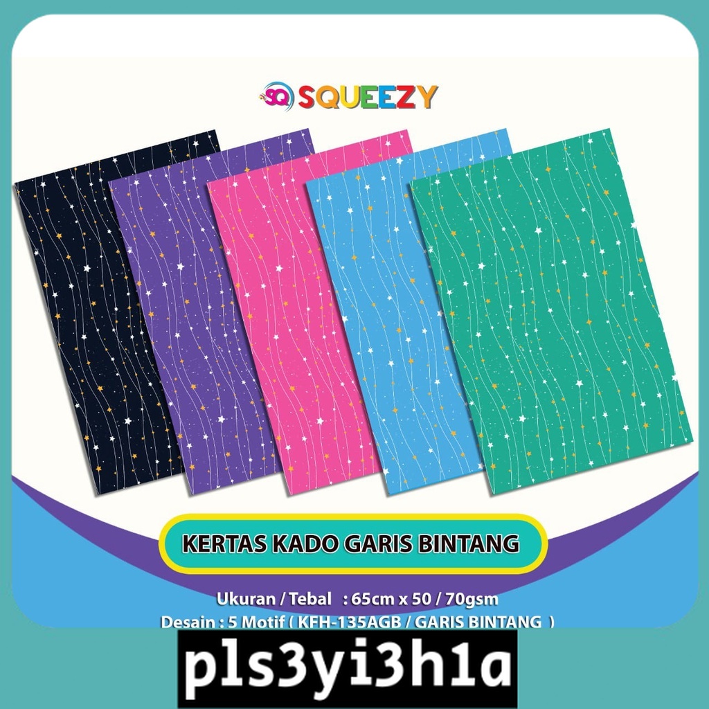 

KERTAS KADO SAMPUL HADIAH PACKING BUNGKUS KADO GIFT SAMPUL KADO GAMBAR GARIS BINTANG