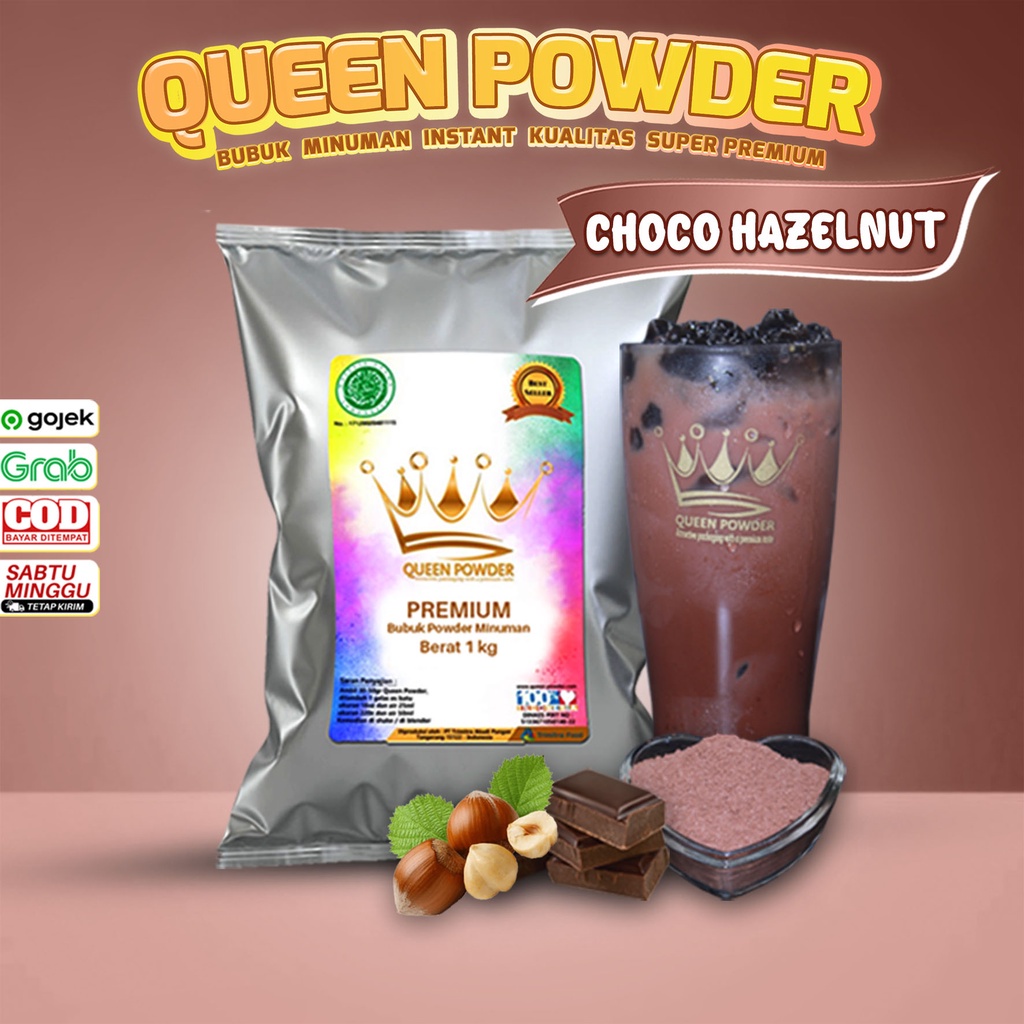

COD Bubuk Minuman Queen Powder Premium Rasa Choco Hazelnut 1Kg