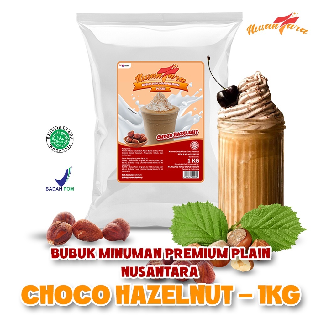 

COD COD Bubuk Minuman Premium Rasa Choco Hazelnut 1KG / Choco Hazelnut - TANPA GULA - NUSANTARA POWDER - NUSANTARA