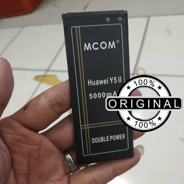 Battery Batre Baterai Double Power Mcom Huawei Y5ii Y6ii Honor 4A Y6 Y5 II L21 HB4342A1RBC  Kapasita