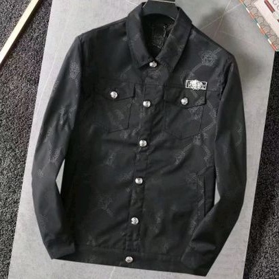 jaket kemeja pria jacket cowok hitam
