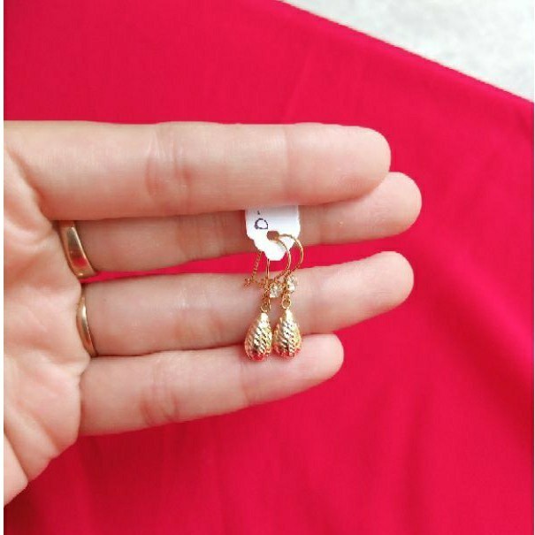 Kado Hadiah Anting Emas Asli Harga Murah Model Love Kekinian Cantik Anting Wanita Dewasa Anting Rema