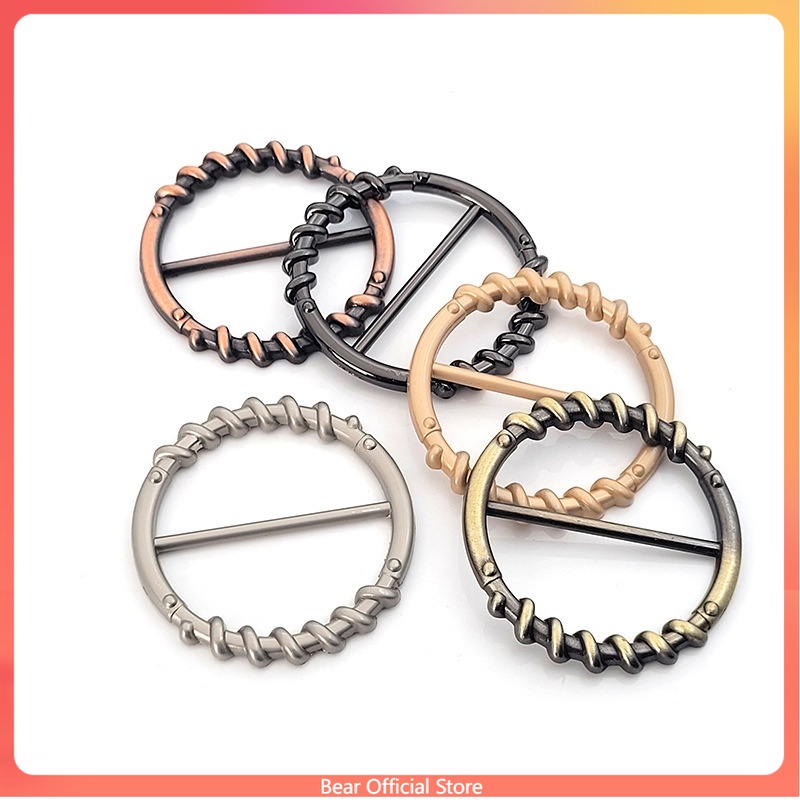 BARU FASHION SYAL SUTRA GESPER AKSESORIS WANITA ANYAMAN SELENDANG GESPER BAJU PAKAIAN SUDUT GESPER