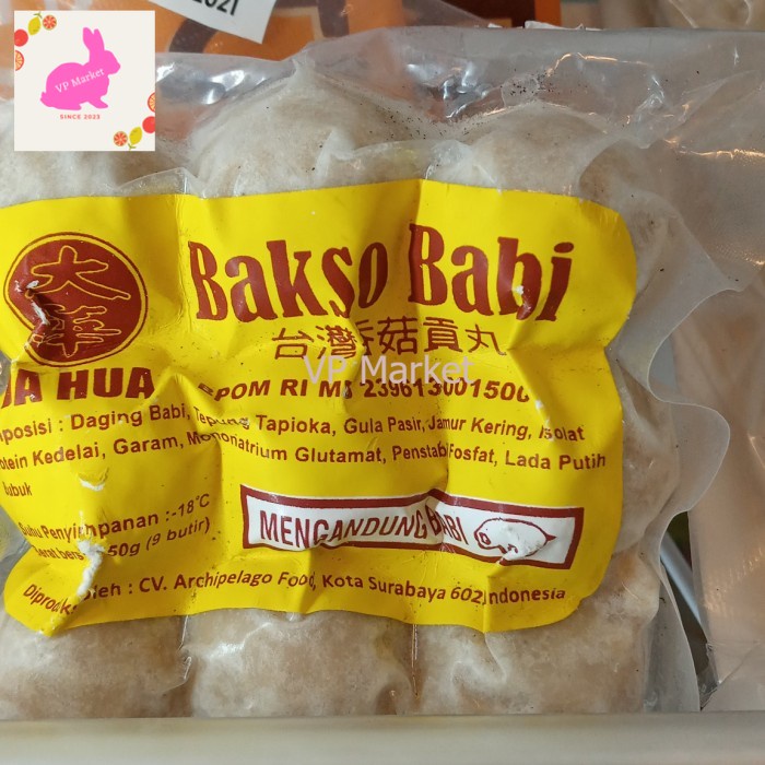 

DA HUA BAKSO BABI 50 GR ISI 9 BUTIR