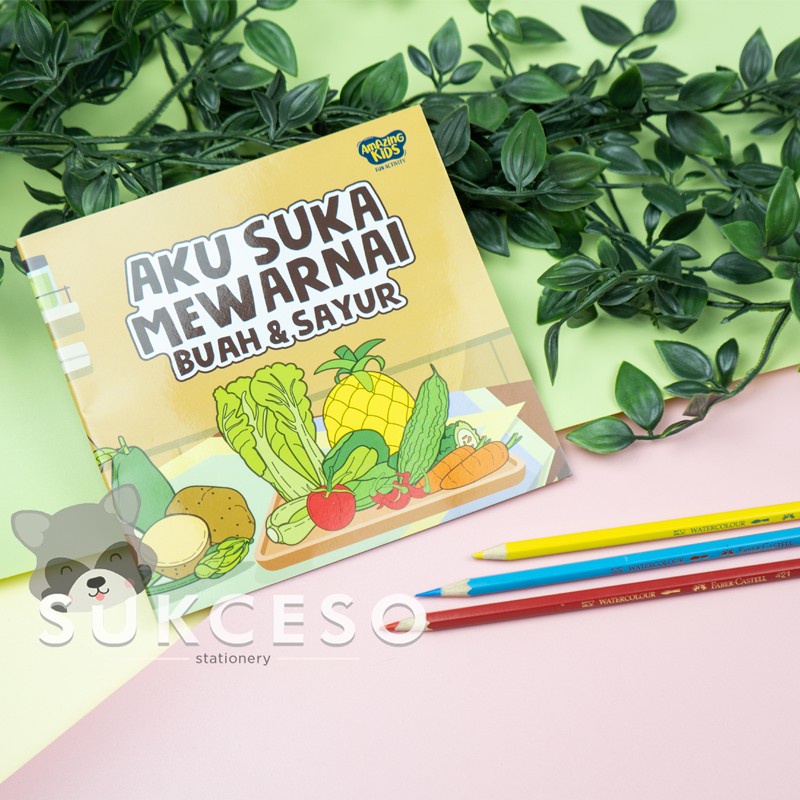 

AMAZING Buku Latihan Mewarnai : Aku Suka Mewarnai Buah & Sayur